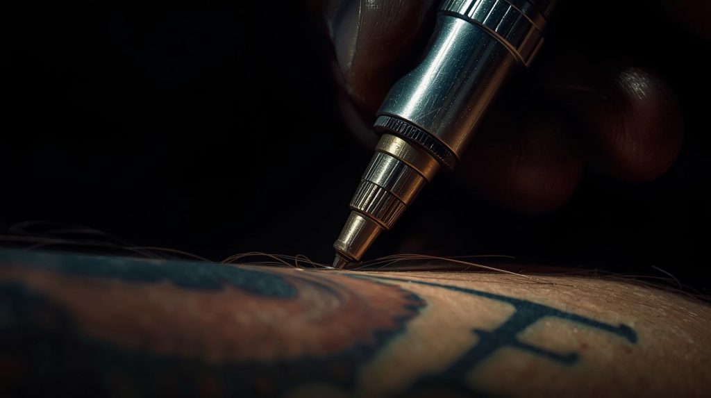 Image générée par IA pour illustrer le tatouage et le design